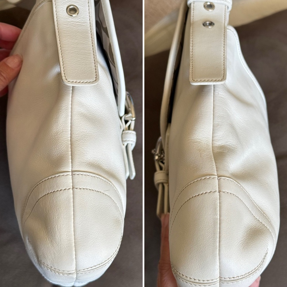 Y2K Essential: AUTHENTIC Vintage COACH SoHo 9480 in excellent chalk white - Picture 5 of 10